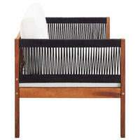 Dvivietė sodo sofa, akacijos medienos masyvas - Namų Idėja