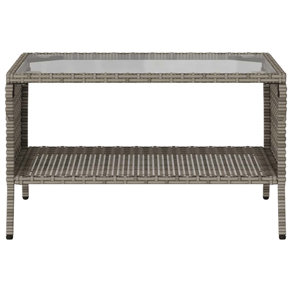 Dvivietė sodo sofa su pagalvėlėmis ir staliuku, pilkos spalvos - Namų Idėja
