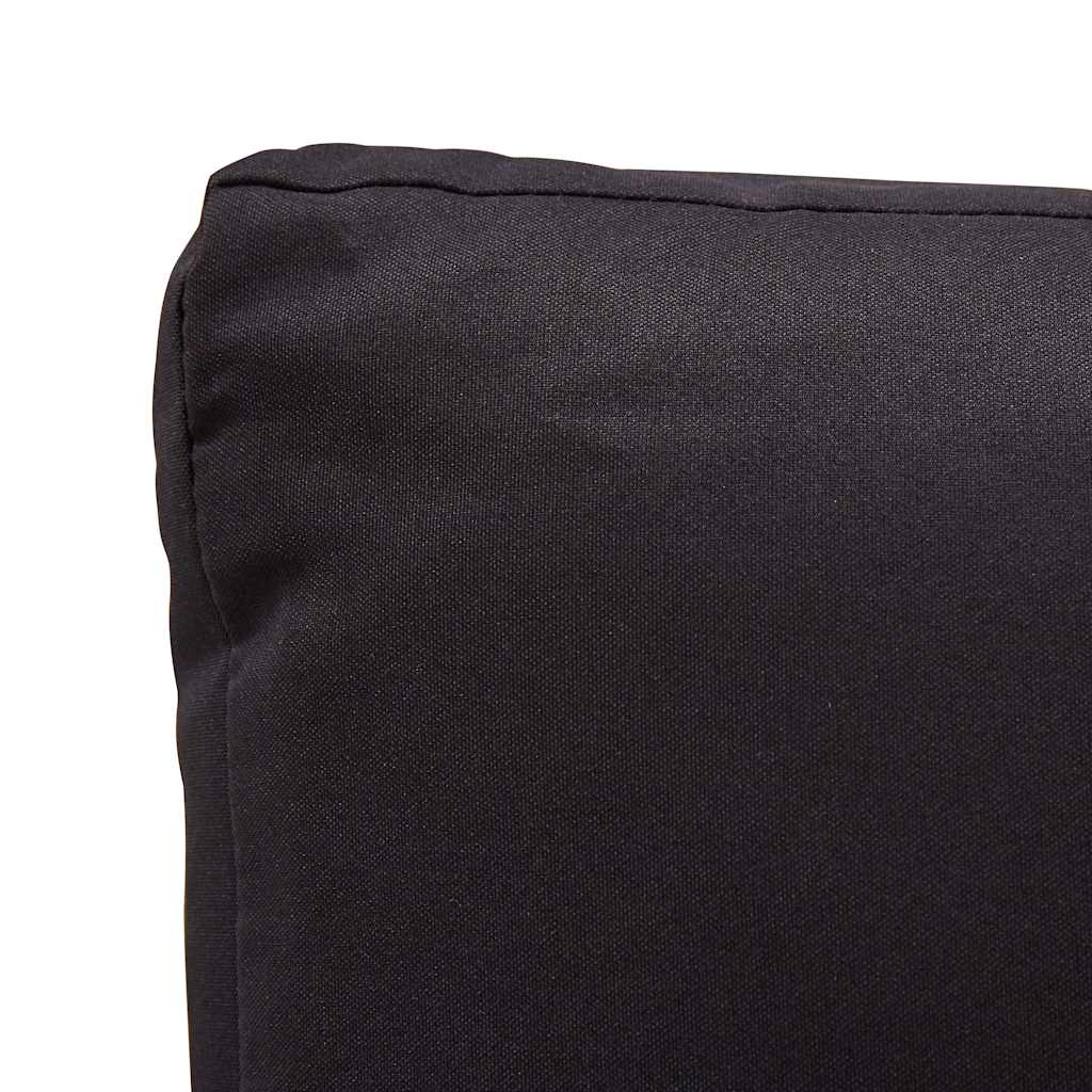 Dvivietė sodo sofa su pagalvėlėmis, juoda, 124cm, poliratanas - Namų Idėja