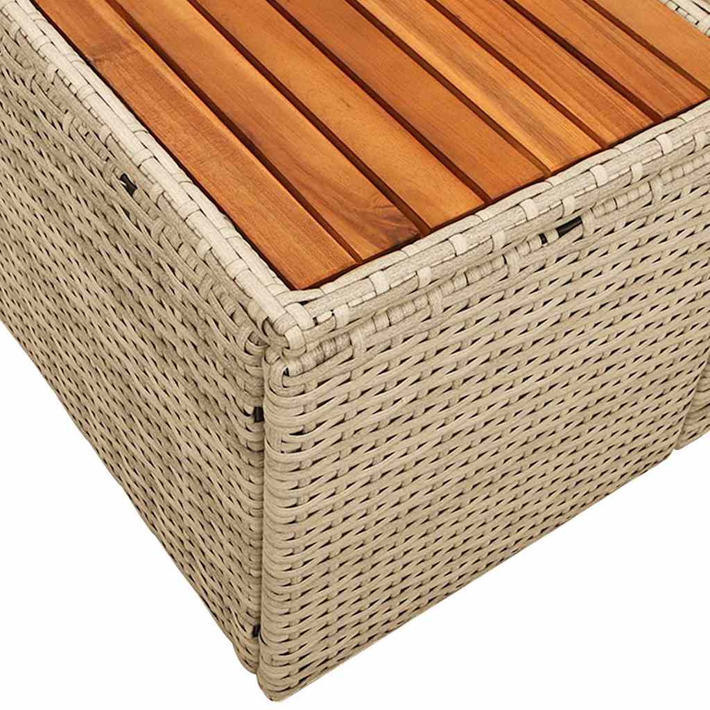 dvivietė sodo sofa su pagalvėlėmis Kreminė Poli ratanas - Namų Idėja