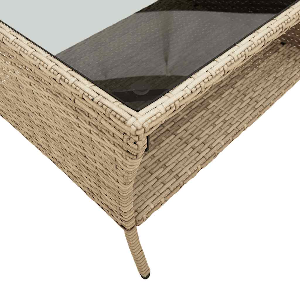 Dvivietė sodo sofa su staliuku ir pagalvėlėmis, smėlio spalvos - Namų Idėja