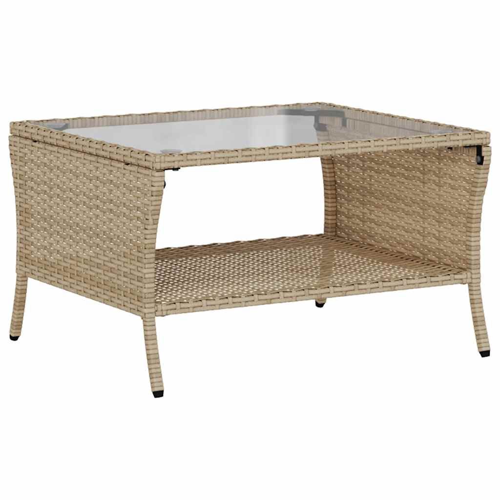 Dvivietė sodo sofa su staliuku ir pagalvėlėmis, smėlio spalvos - Namų Idėja