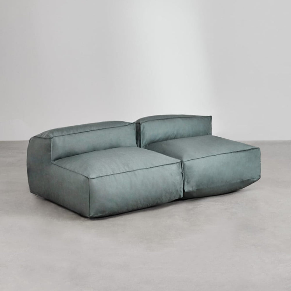 Modulinė lauko sofa VELVA, 2 vietos, žalia
