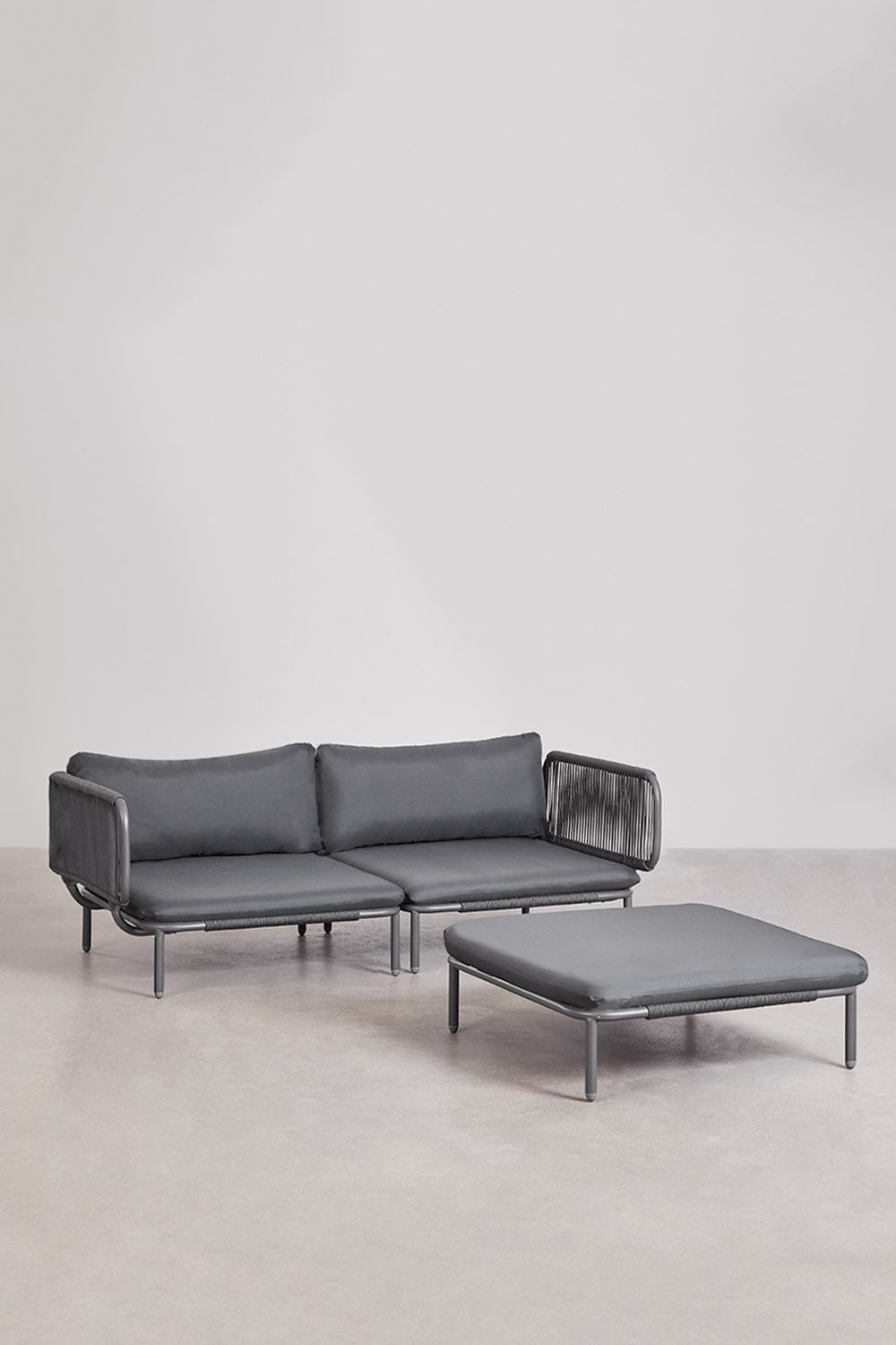 Outdoor sofa GRAPHITE, two-piece set
