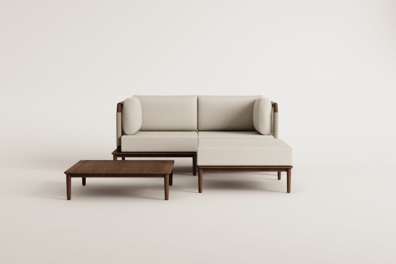 MODENA set, sofa, pouffe, table and armchairs