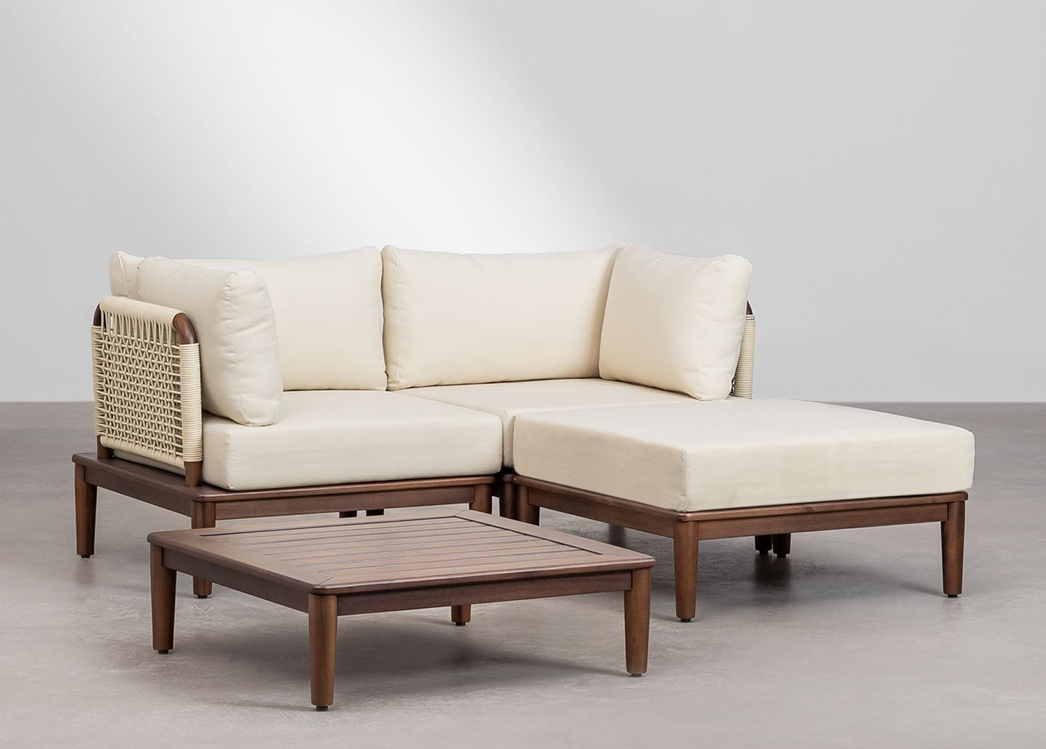 MODENA set, sofa, pouffe, table and armchairs