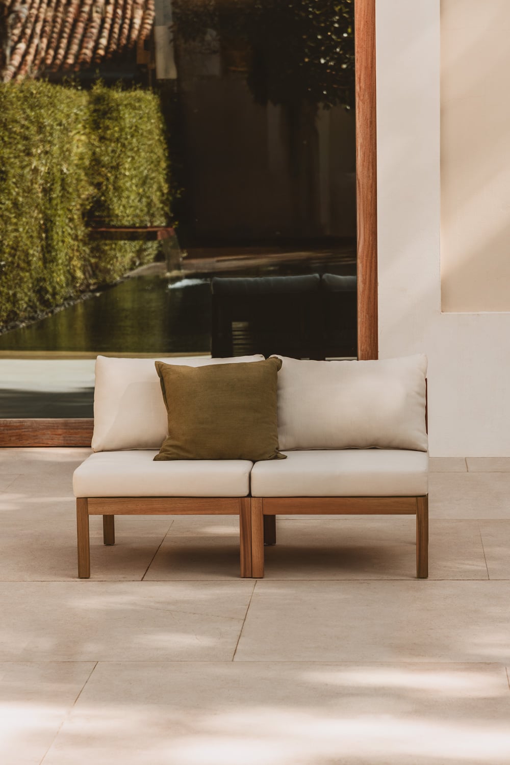 Lauko modulinė sofa PARMA, alyvuogių