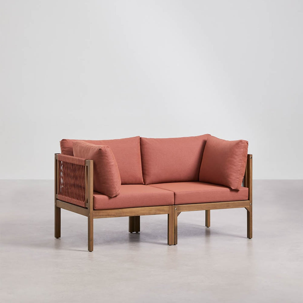 Lauko dvivietė sofa PARMA, terakota