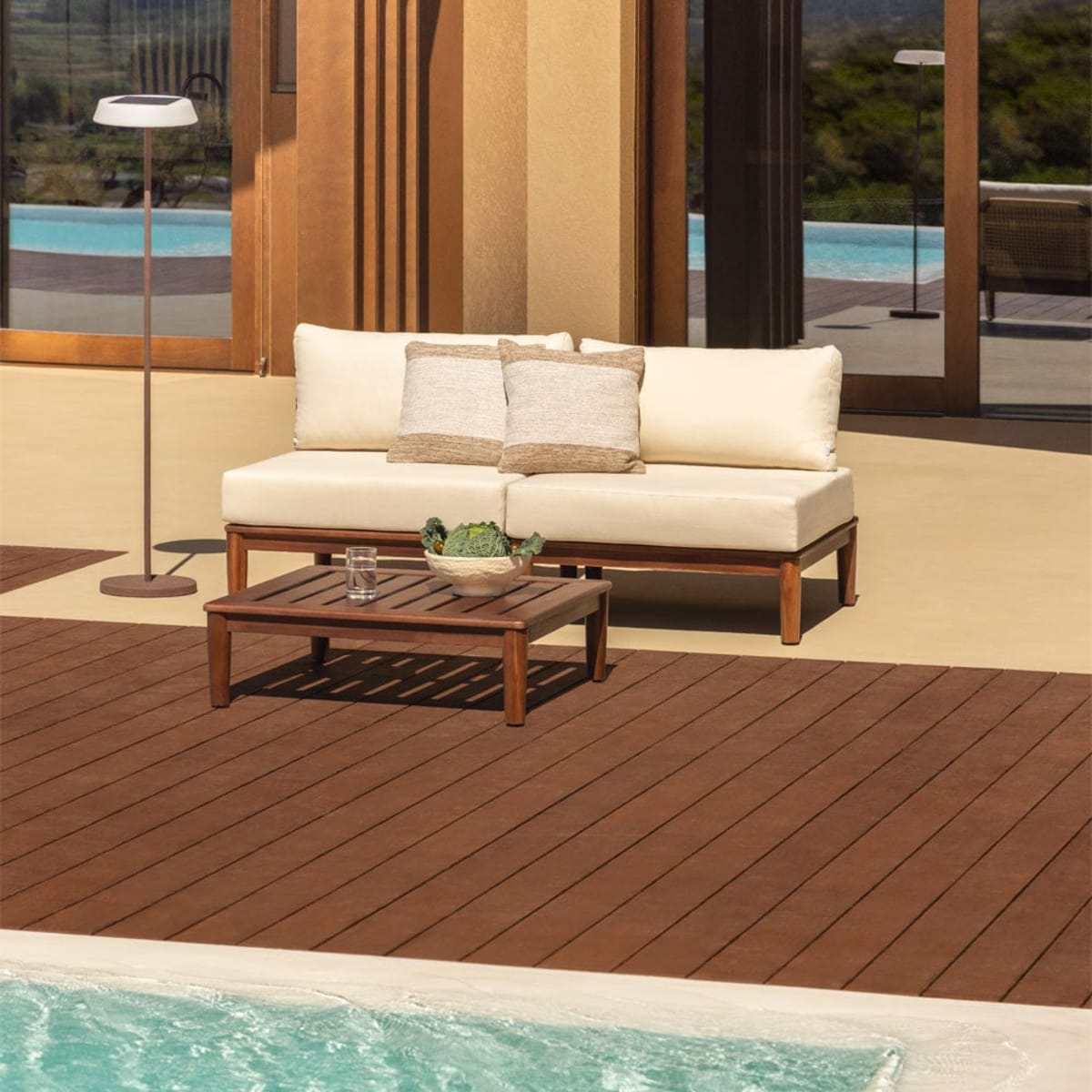 MODENA set, 2-seater sofa and table