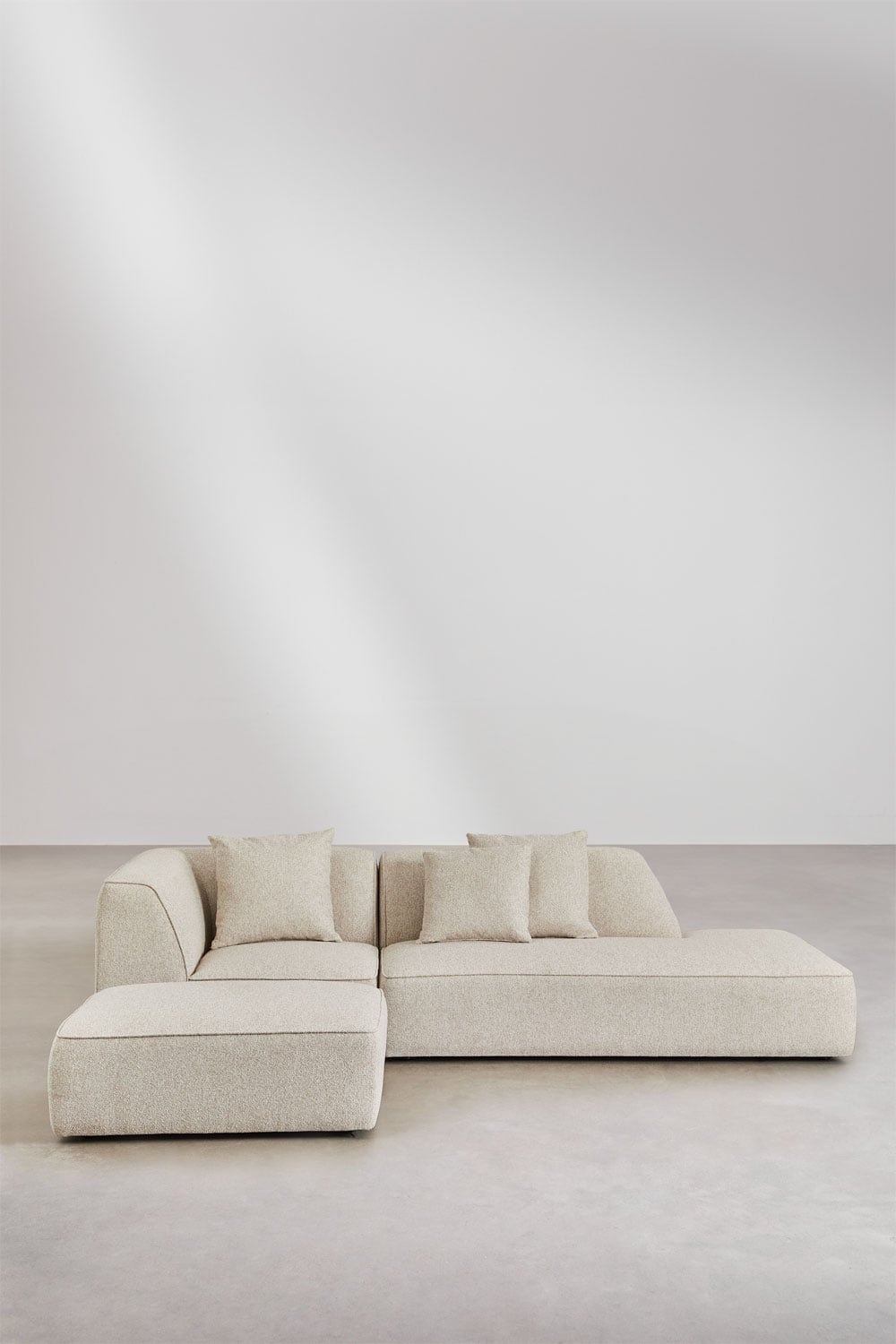 Modulinė kampinė sofa KARDENA paviršiaus tekstūra iš arti