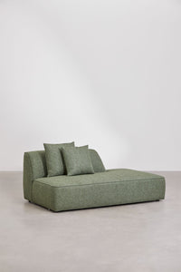 Modulinė kampinė sofa KARDENA su dešiniuoju gultu ir pufu – paviršiaus detalė