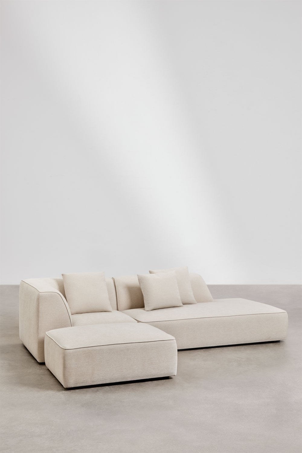 Modulinė kampinė sofa KARDENA – bendras vaizdas boucle