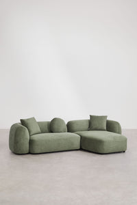 Modulinė sofa KOKONA su dešiniuoju gultu – artimas planas