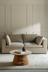 Modulinė sofa ESTEFANA – bendras vaizdas, kreminė