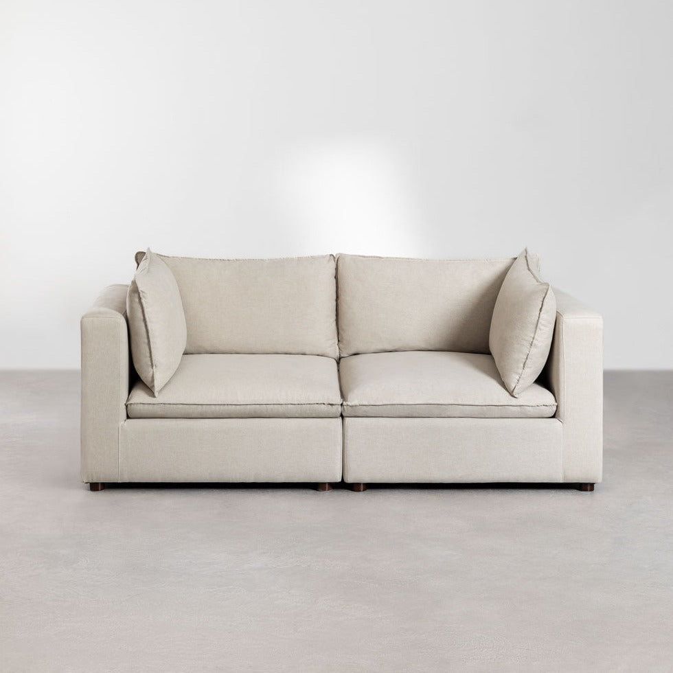 Modulinė 2-vietų sofa ESTEFAN, kreminė spalva