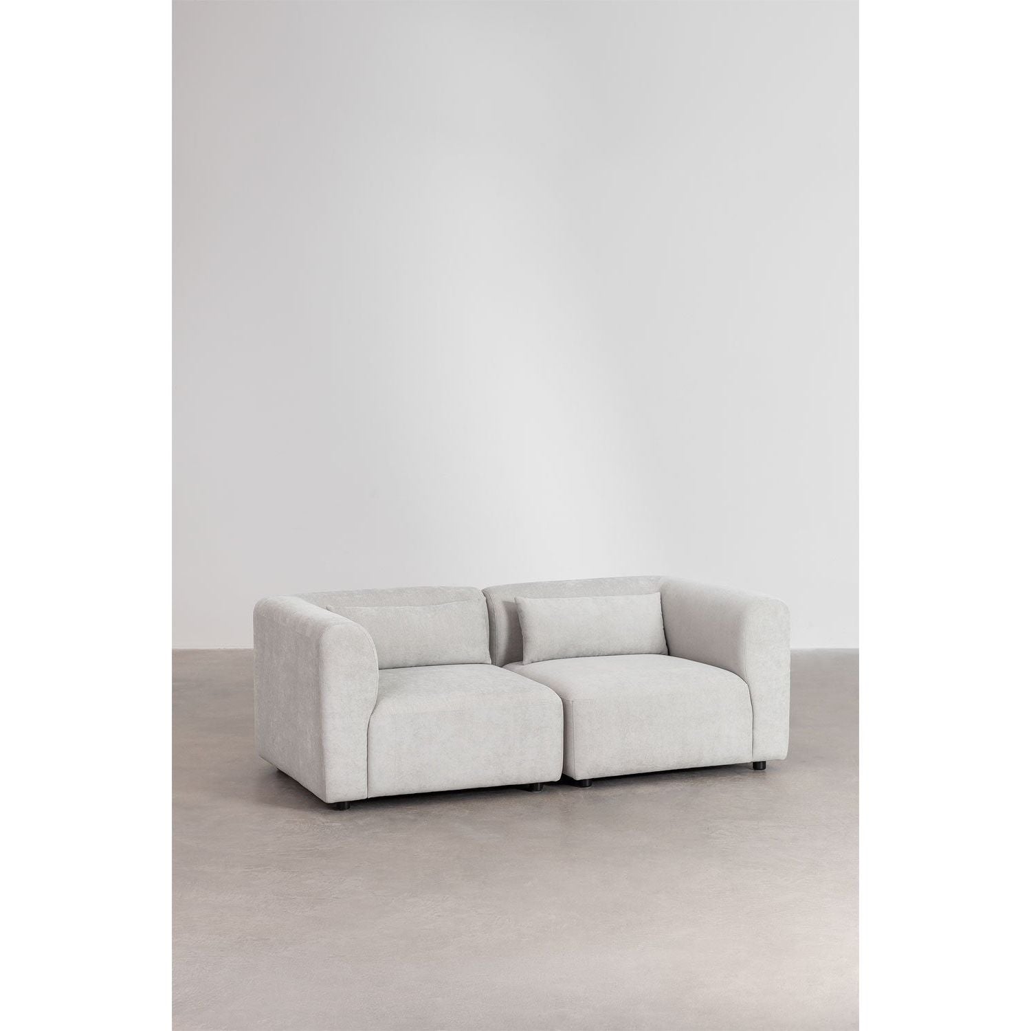 Dviejų dalių modulinė sofa FILA, pilka spalva