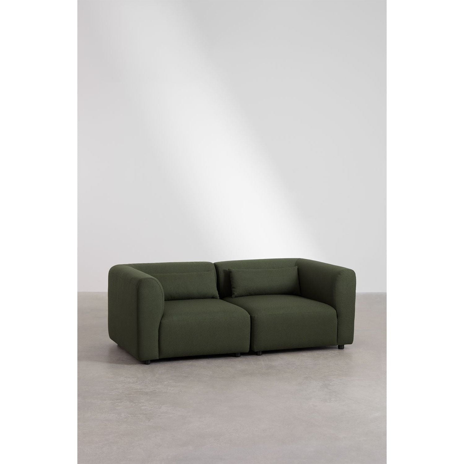 Dviejų dalių modulinė sofa FILA, žalia, teddy