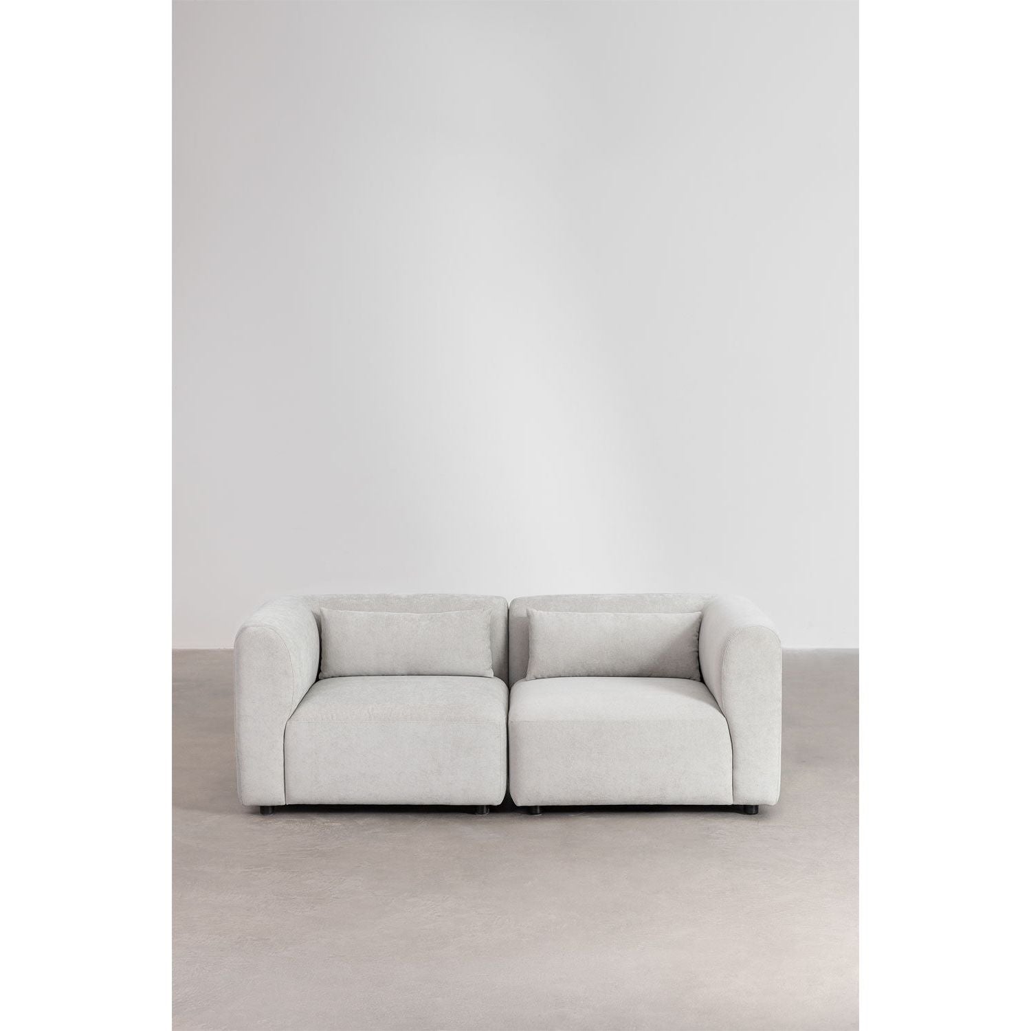 Dviejų dalių modulinė sofa FILA, pilka spalva