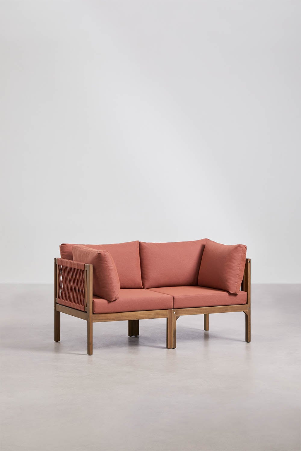Modulinė sofa BRANSENA terakotos spalvos, audinys