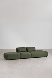 Sofa FOGLERA baltame fone šenilo