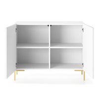 Komoda LAMMELO, balta, 92 cm