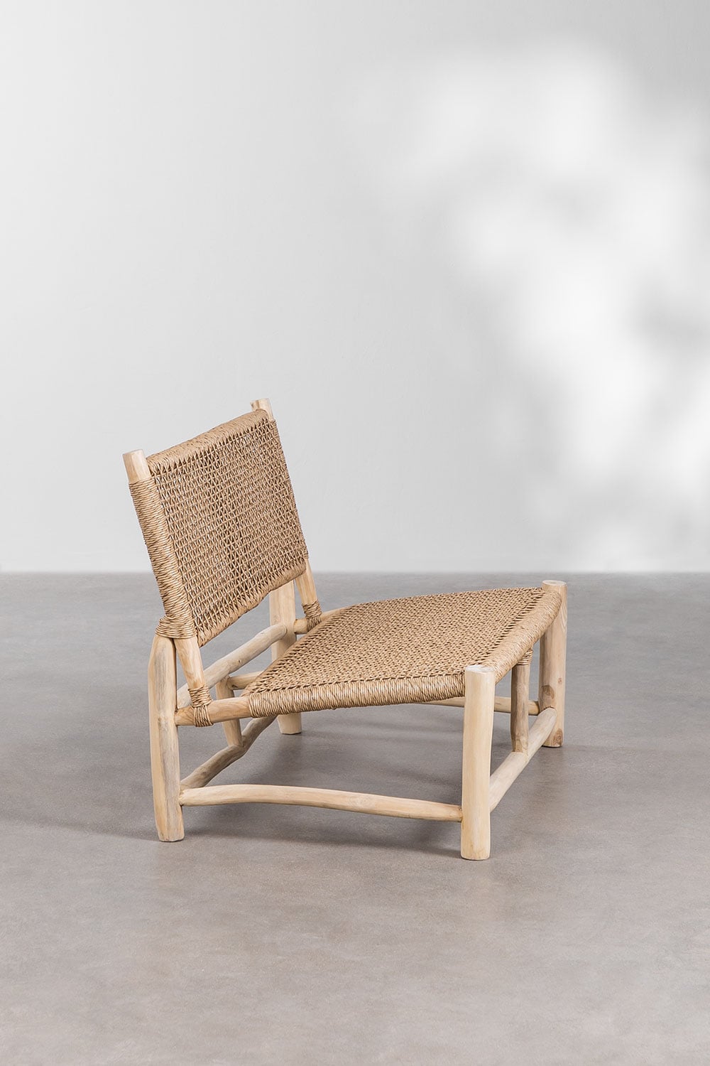 Two-seater outdoor sofa TEAK, teak wood