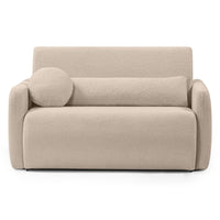 Sofa-lova DIVINA, šviesiai smėlio, boucle