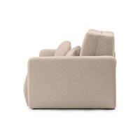 Sofa-lova DIVINA, šviesiai smėlio, boucle