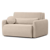 Sofa-lova DIVINA, šviesiai smėlio, boucle