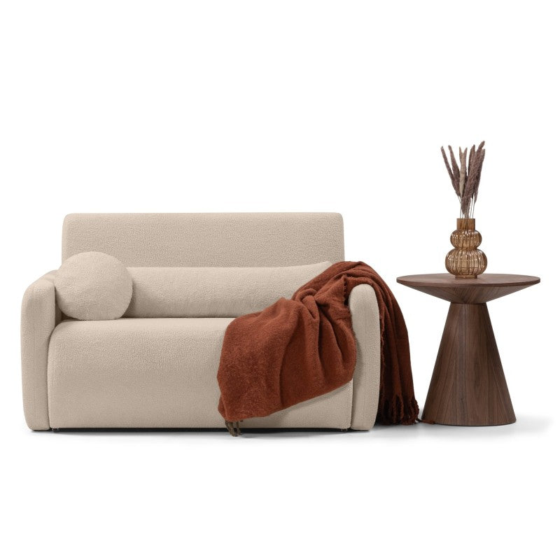 Sofa-lova DIVINA, šviesiai smėlio, boucle