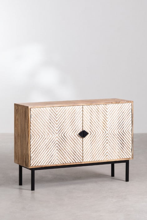 Nightstand LOROURA 50x35 cm, mango wood