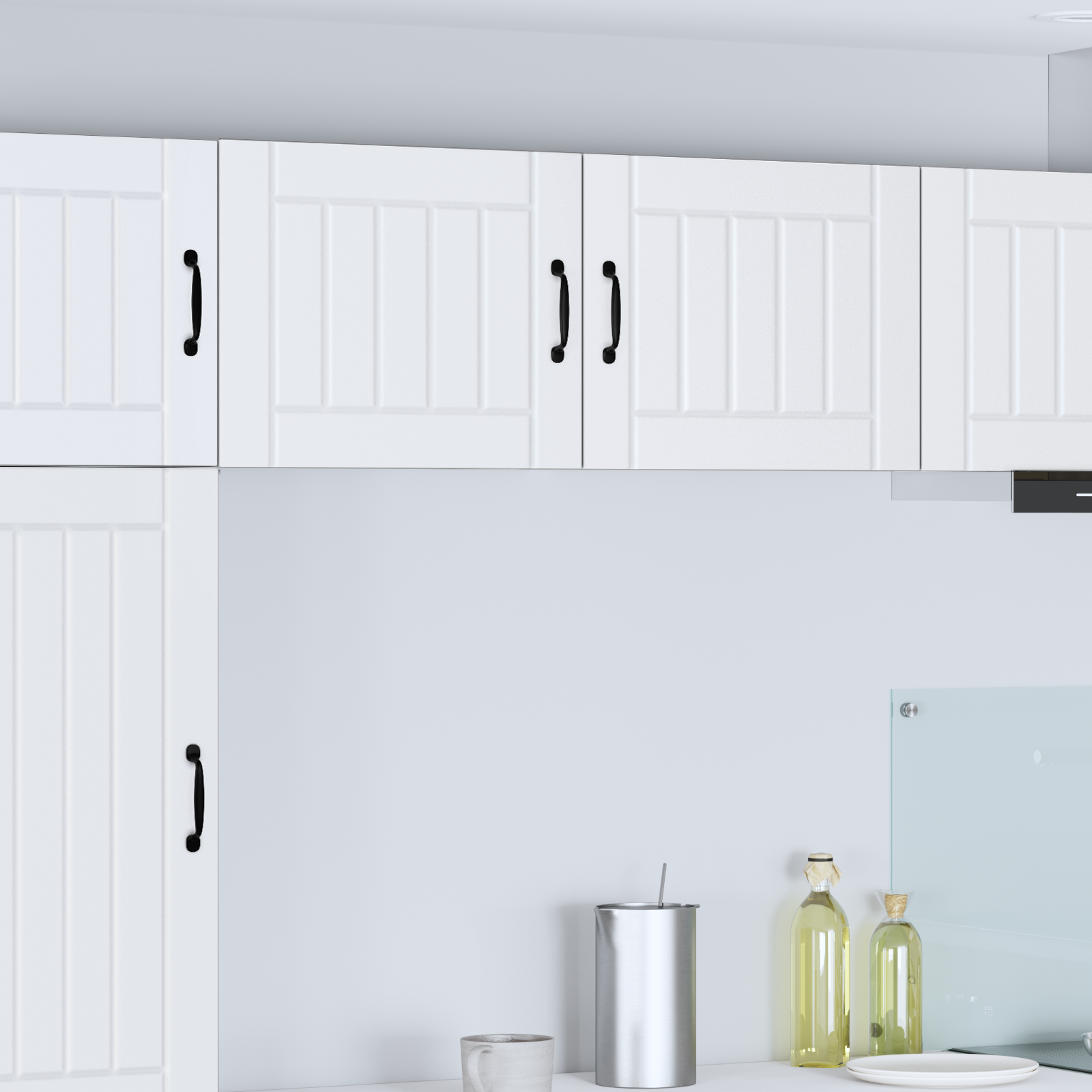 Wall Kitchen Cabinet 2 pcs White 50 x 31 x 40 cm