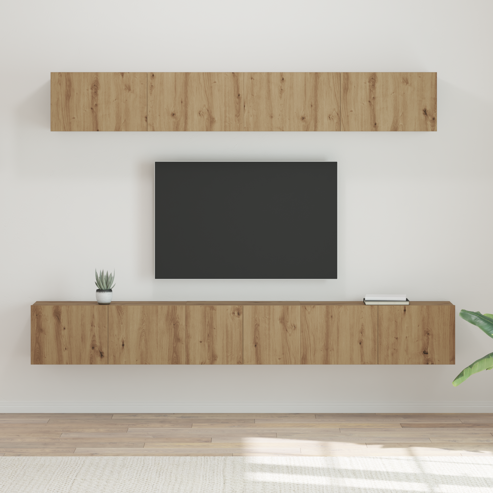 TV cabinet set 5 pcs Artisan oak