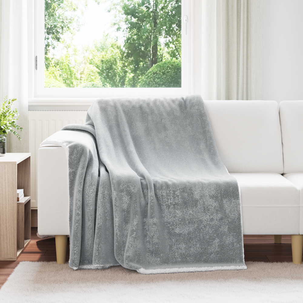 Grey Blanket 150 x 200 cm Flysas