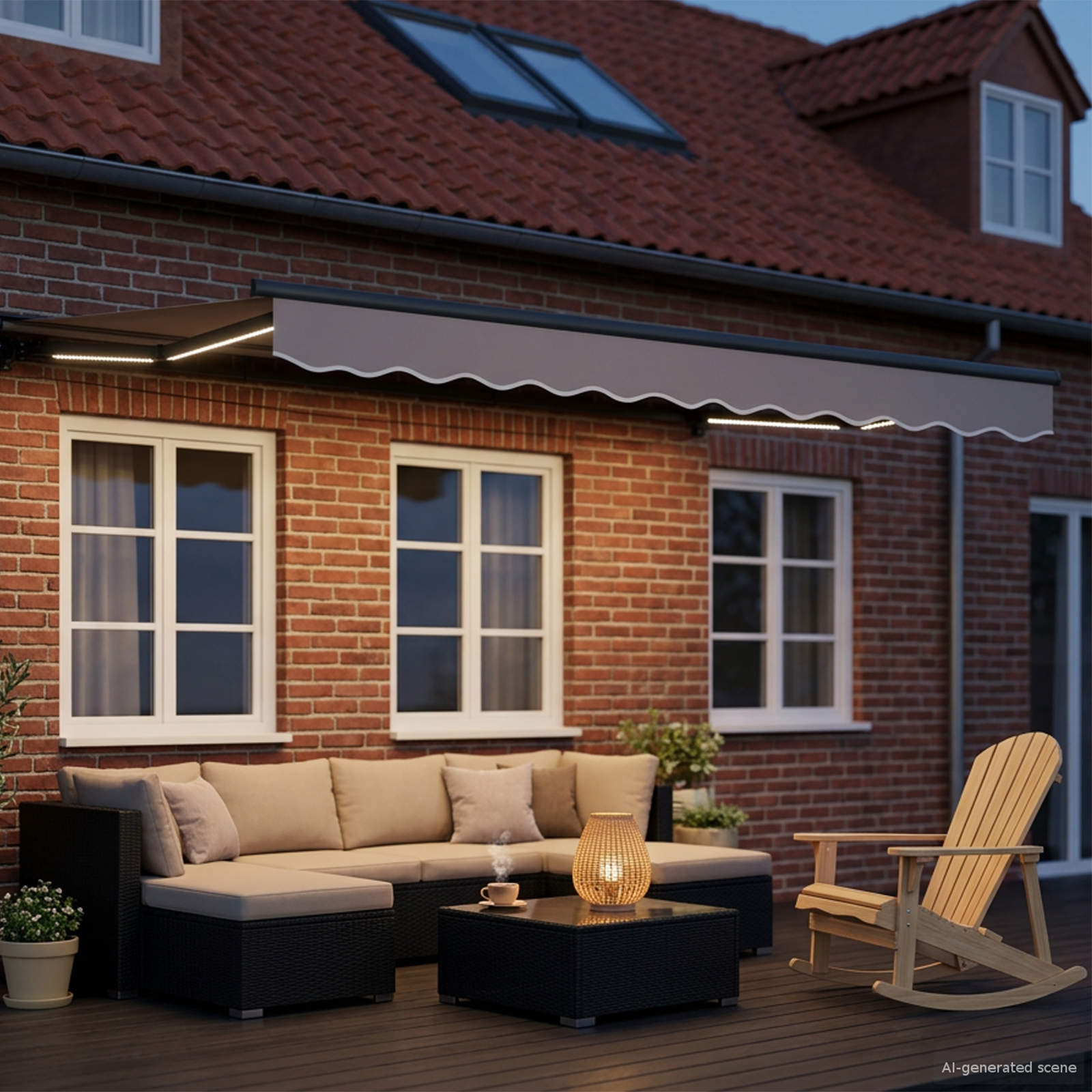 Elektrinė ištraukiama pavėsinė 3 x 2,5 m