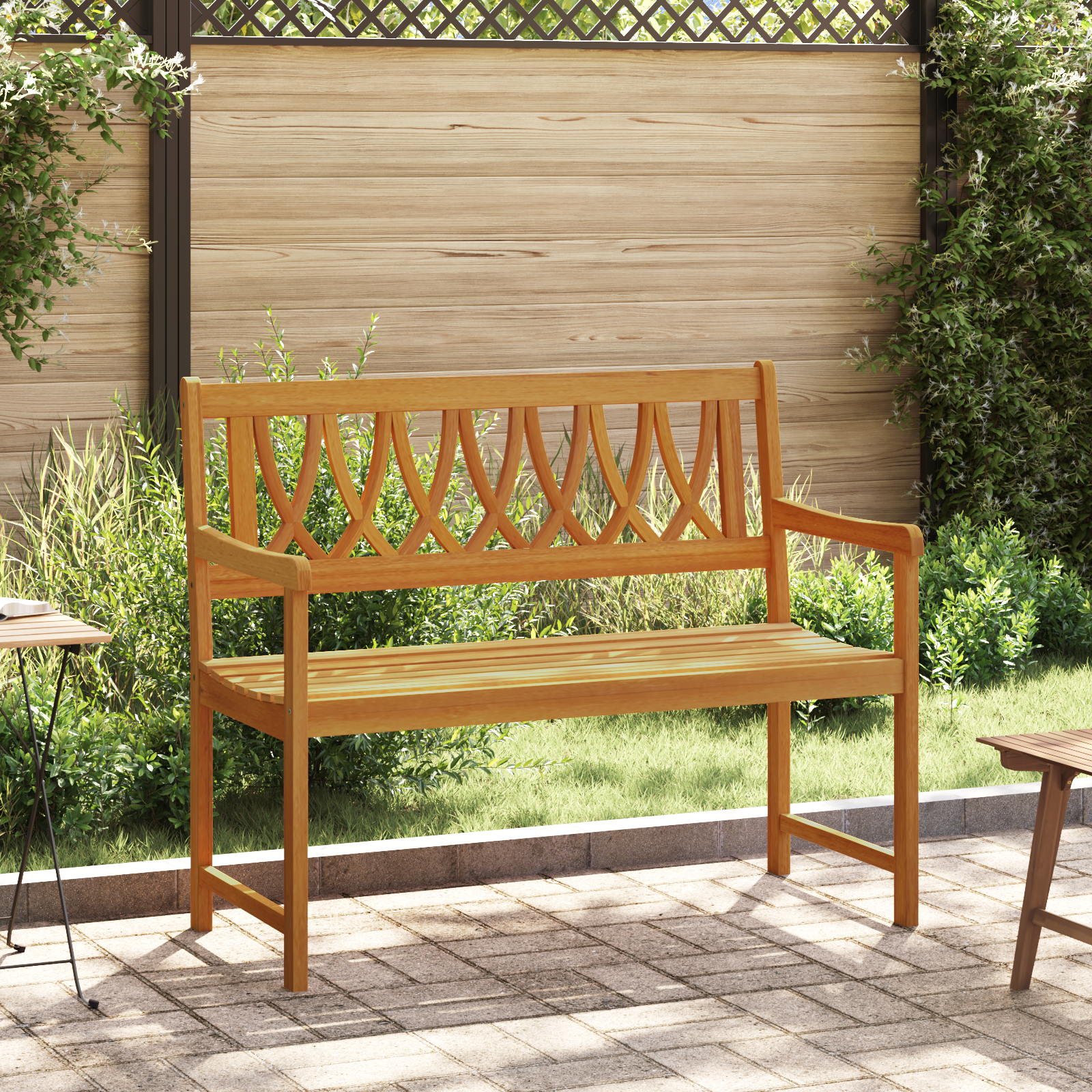 Lauko suolas Natūrali 110 x 55,5 x 90 cm