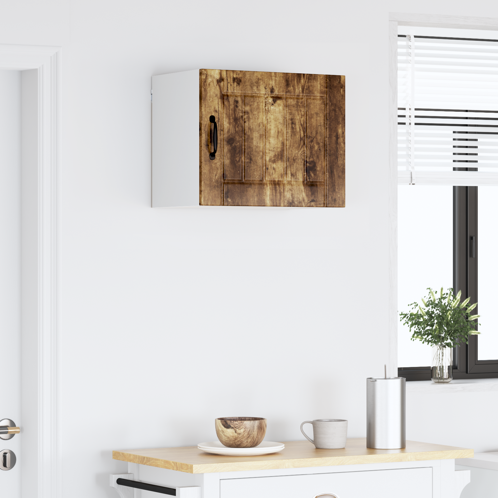 Virtuvės spintelė su lentyna Rūkyta ąžuolas 50 x 31 x 40 cm