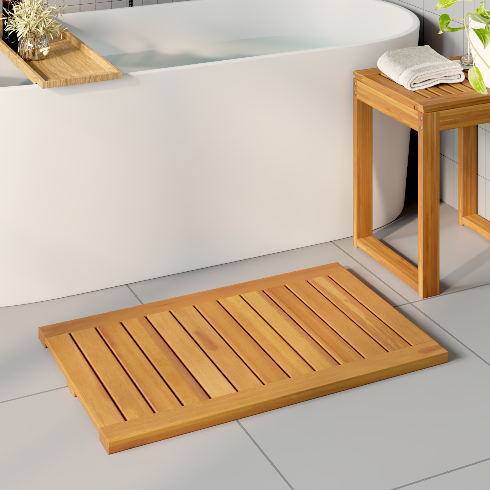 Badematte Paprastas Ruda 80 x 50 cm Medis