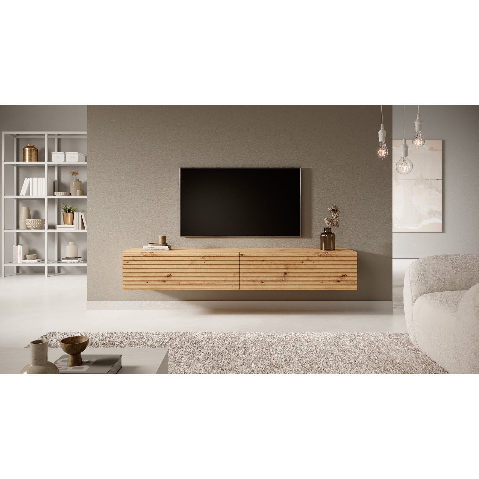 TV staliukas PAVAS, ąžuolo, 175 cm