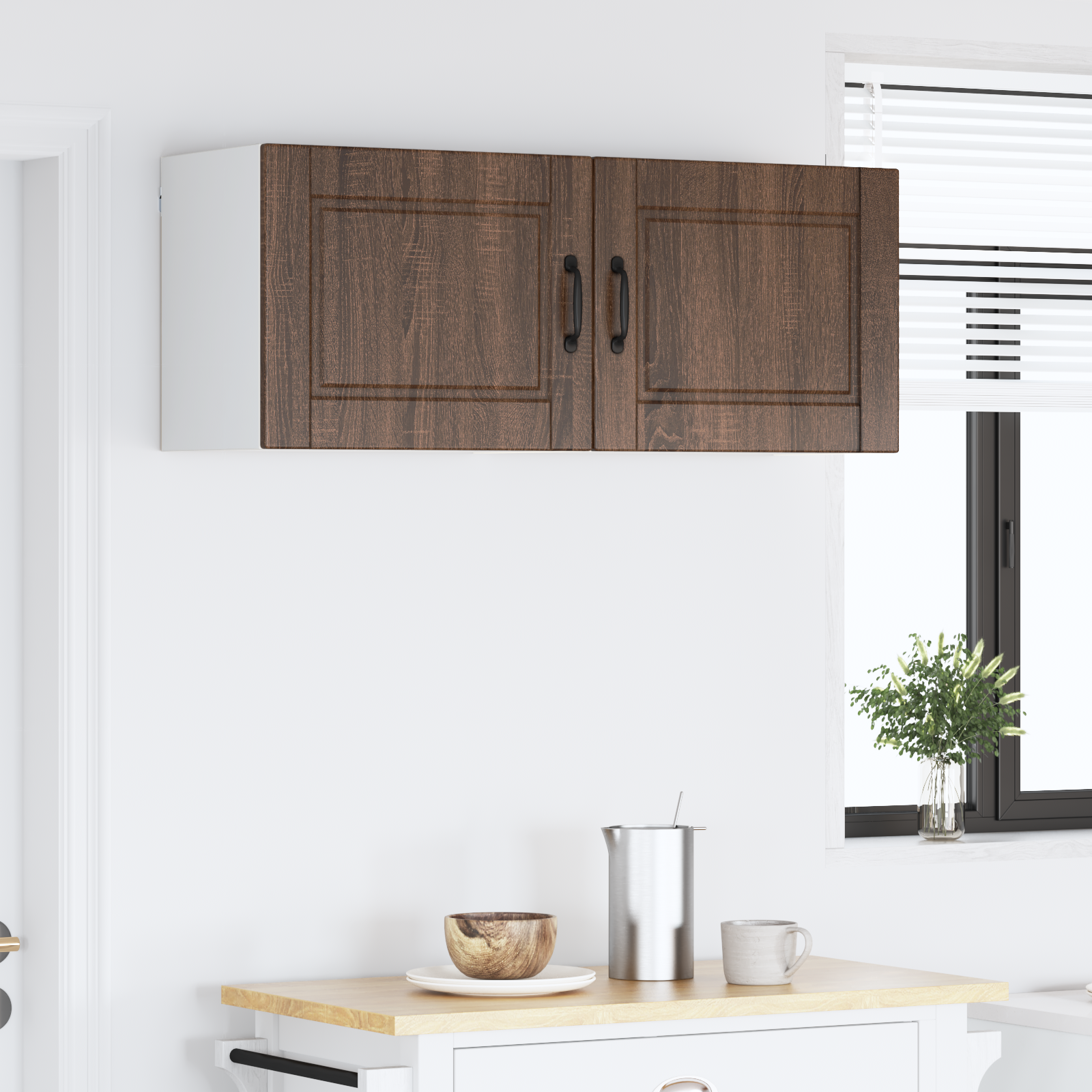 Kitchen cabinet 2 pcs Brown oak 50 x 31 x 40 cm