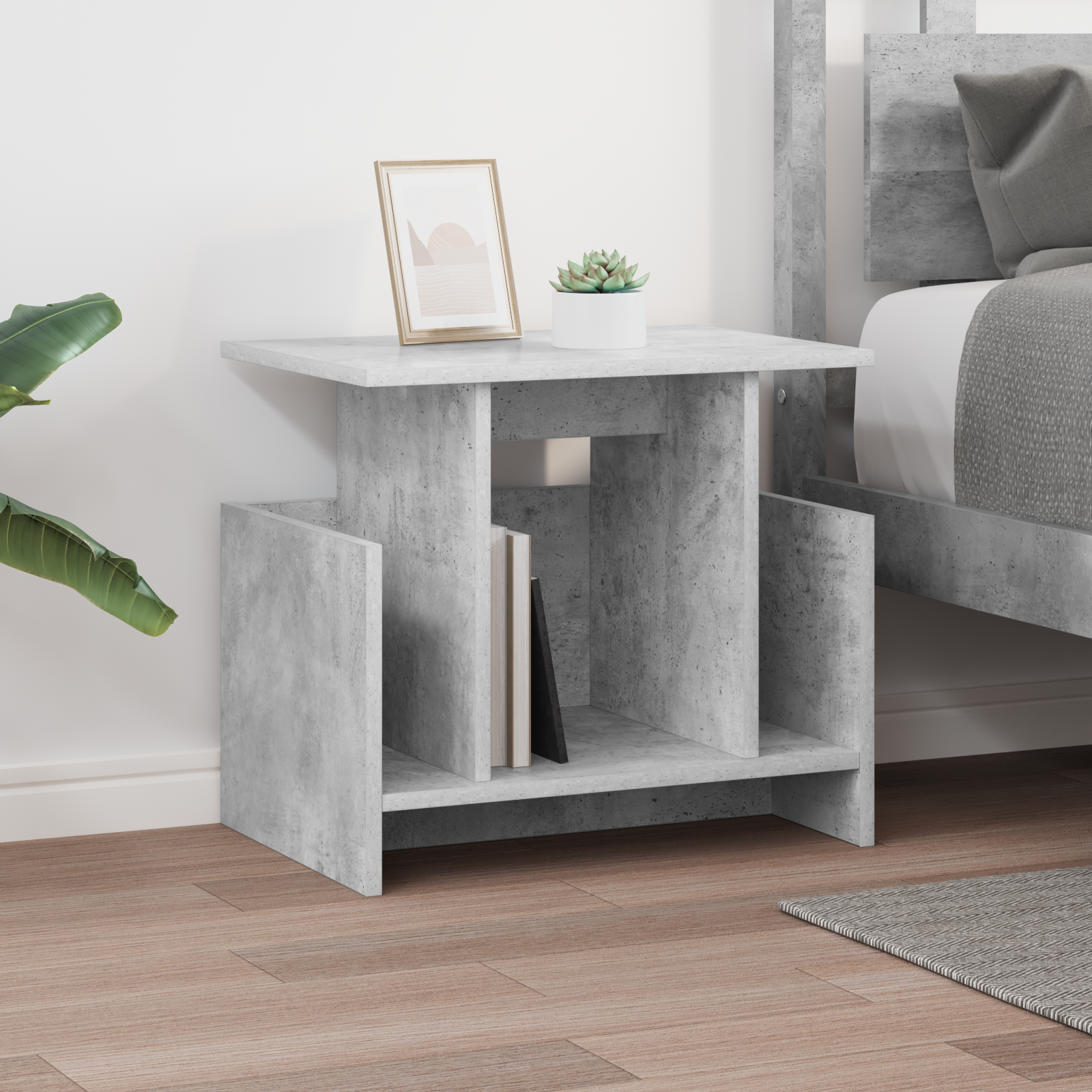 Televizoriaus stovas Betono pilka 50 x 35 x 45 cm