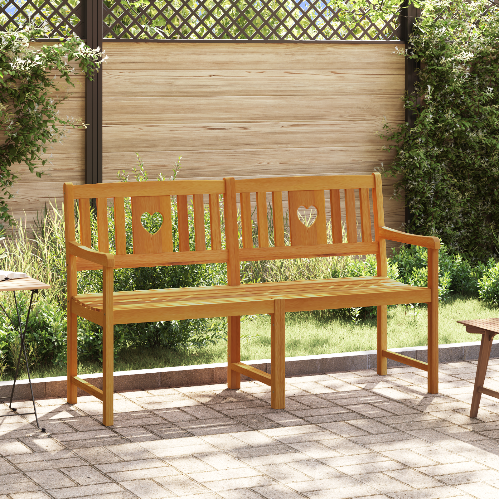 Lauko suolas Natūrali 150 x 55,5 x 90 cm