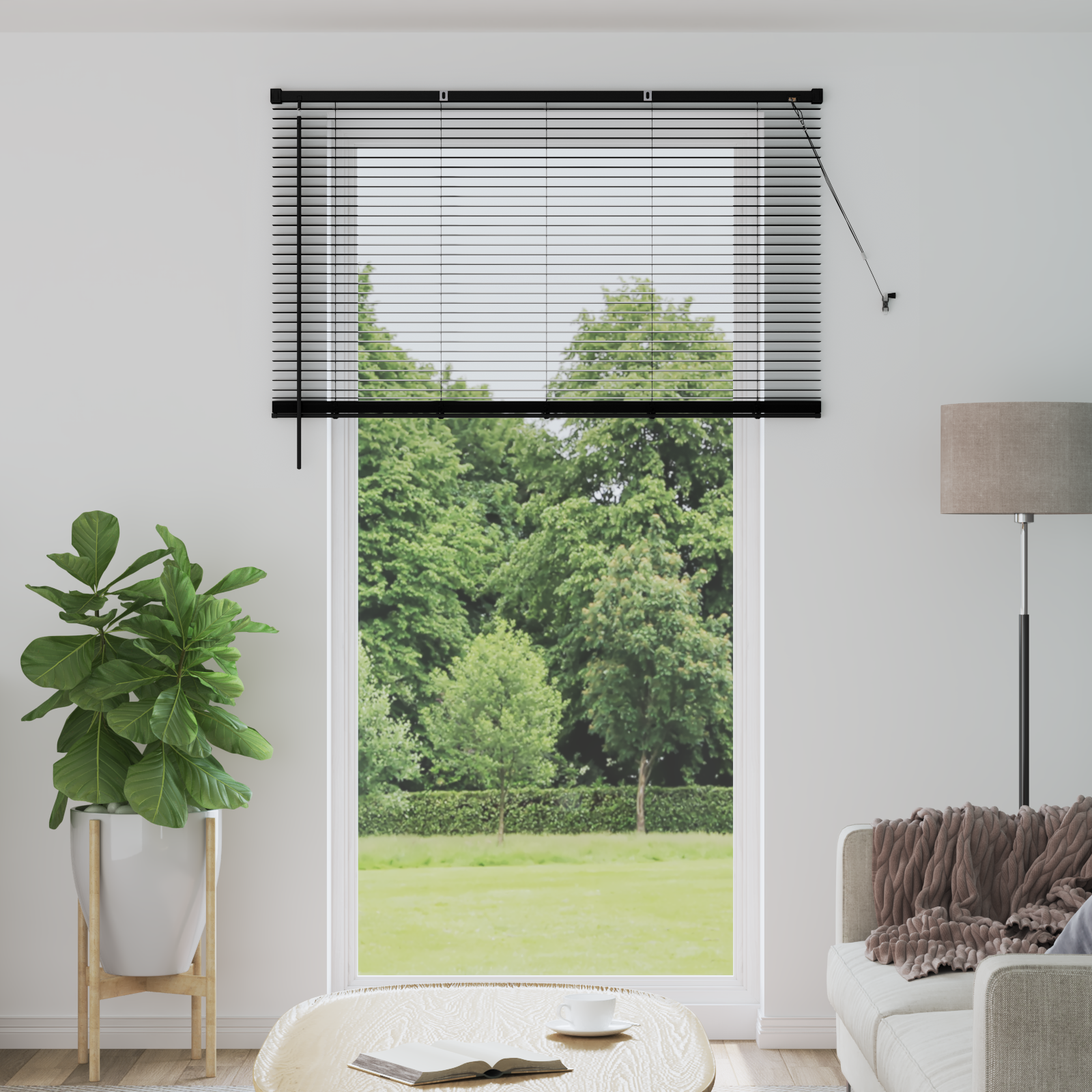 Venecijos žaliuzės Reguliuojamas Juoda 213 x 130 cm PVC