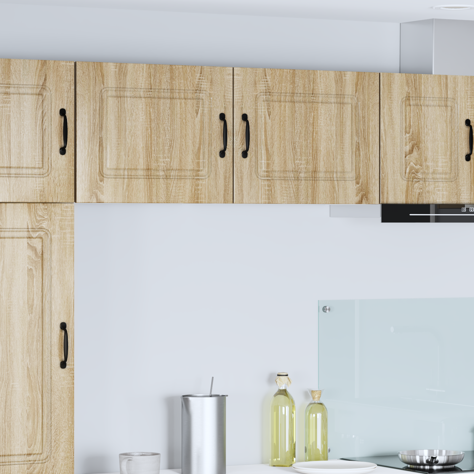 Virtuvės sieninė spintelė 2 pcs Sonoma ąžuolas 50 x 31 x 40 cm