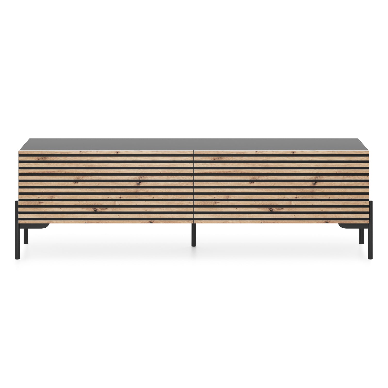 TV staliukas LAMMELO, juodas, 140 cm