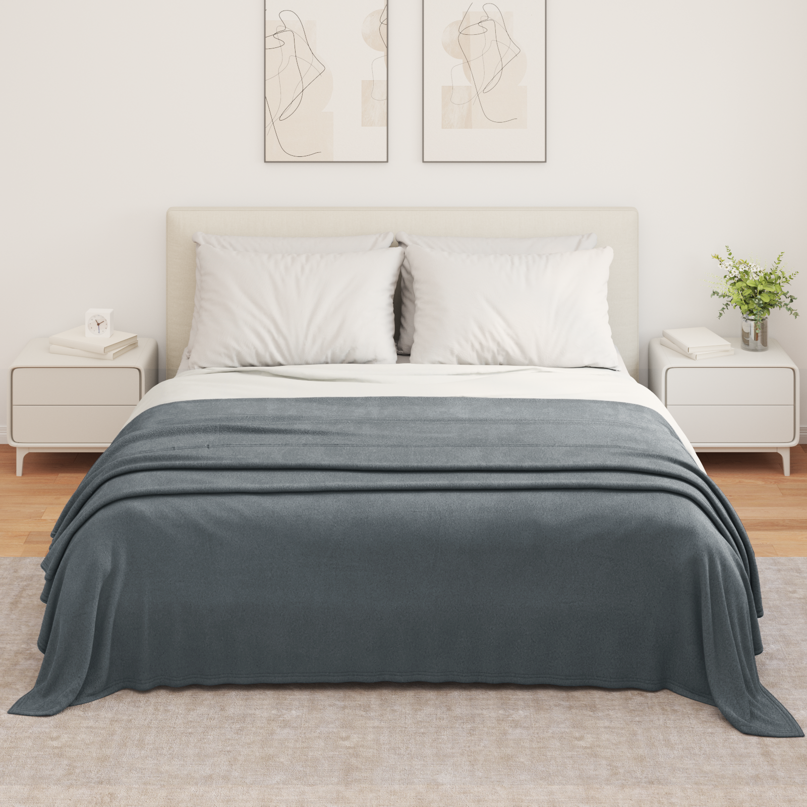 Mesti antklodės 6 pcs Tamsiai pilka 350 x 270 cm Flysas