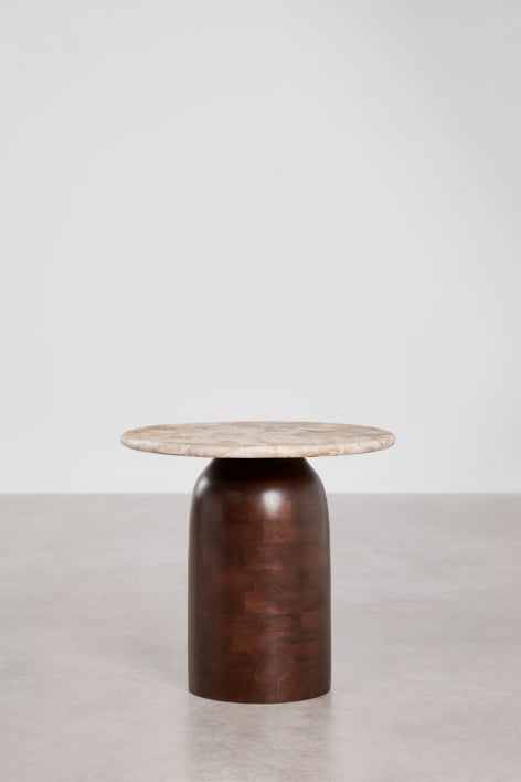 Side table TORIORO, grey metal
