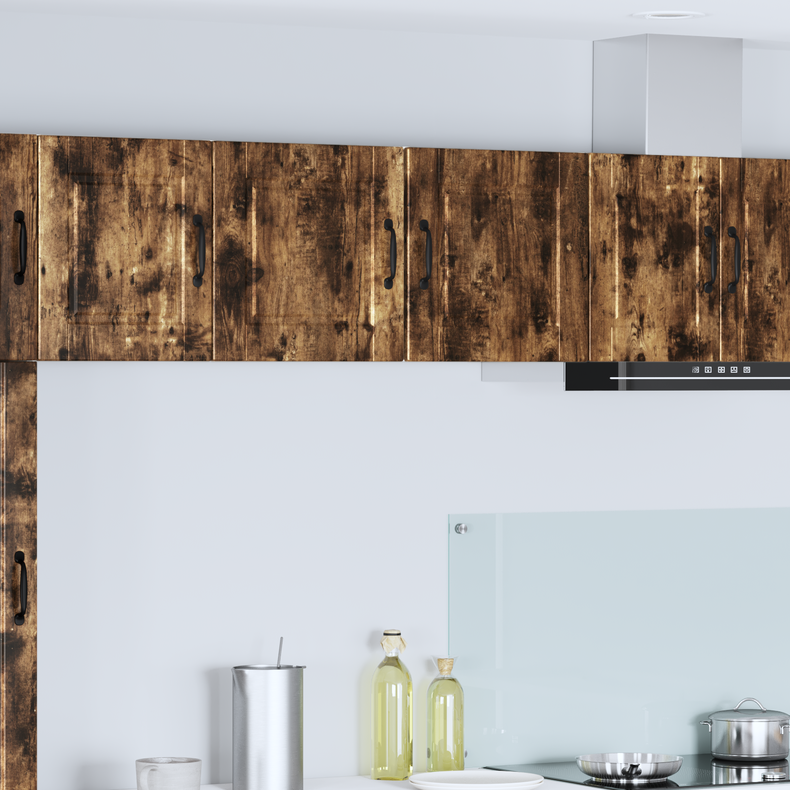 Kitchen cabinet 2 pcs Smoked oak 40 x 31 x 40 cm