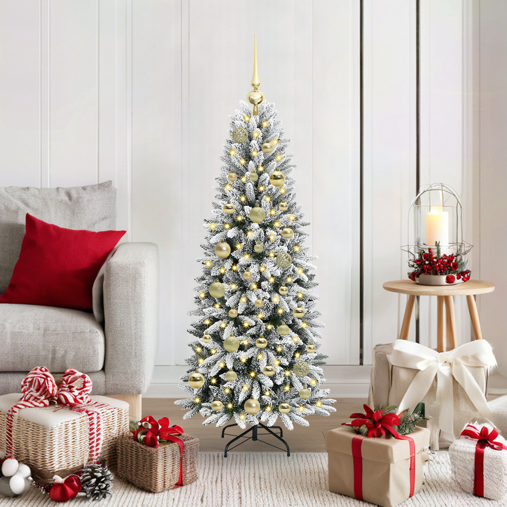 Artificial Christmas tree FROST BOREAL, with 150 LED stand White 120 cm.