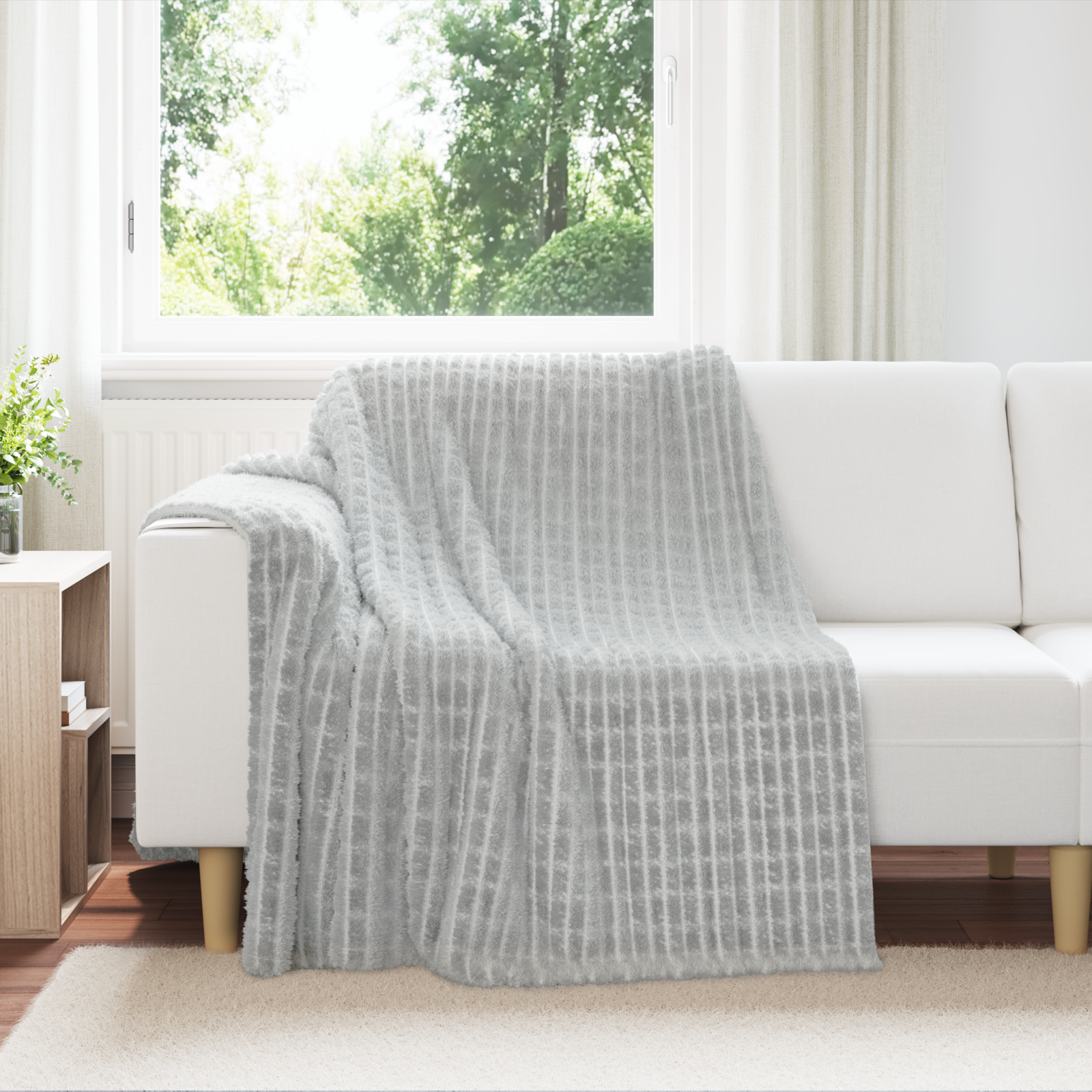 Pleds 6 gab. Pelēks 200 x 150 cm Flysas